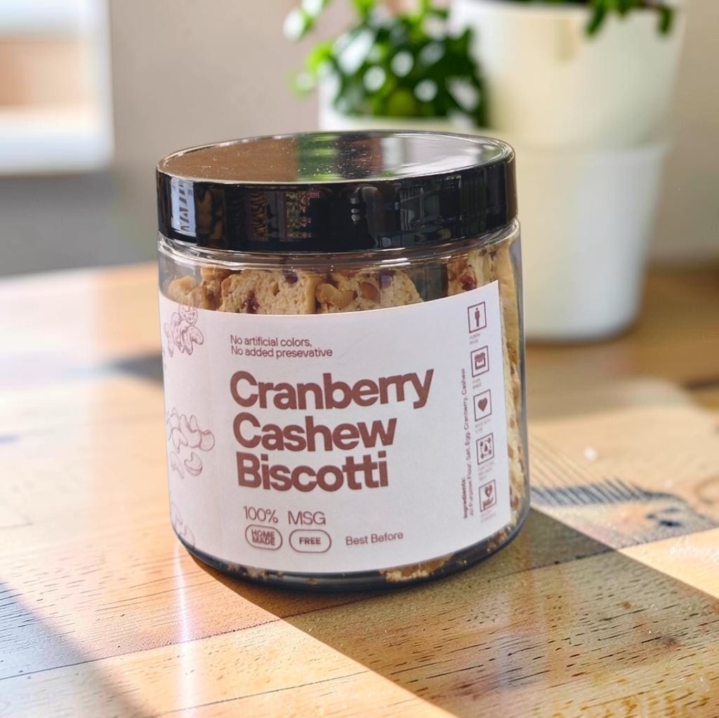 Cranberry Cashew Biscott