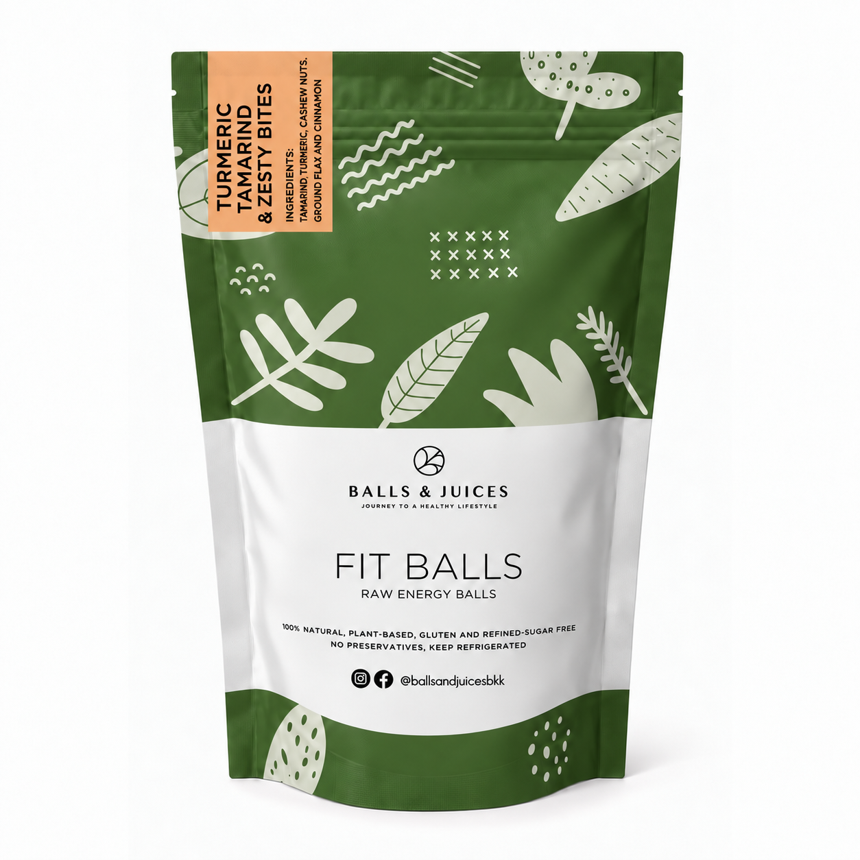 Energy Bite Balls - Turmeric & Tamarind Zesty