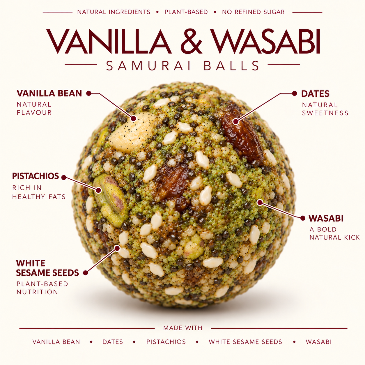 Vanilla & Wasabi Energy Bites