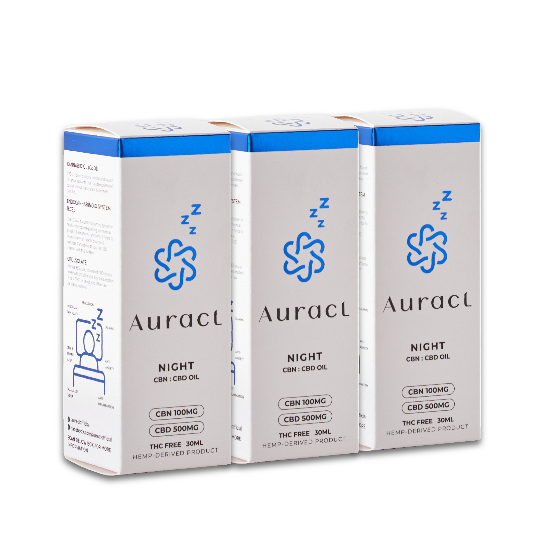 Auracl CBD Oil (Night) CBN + CBD