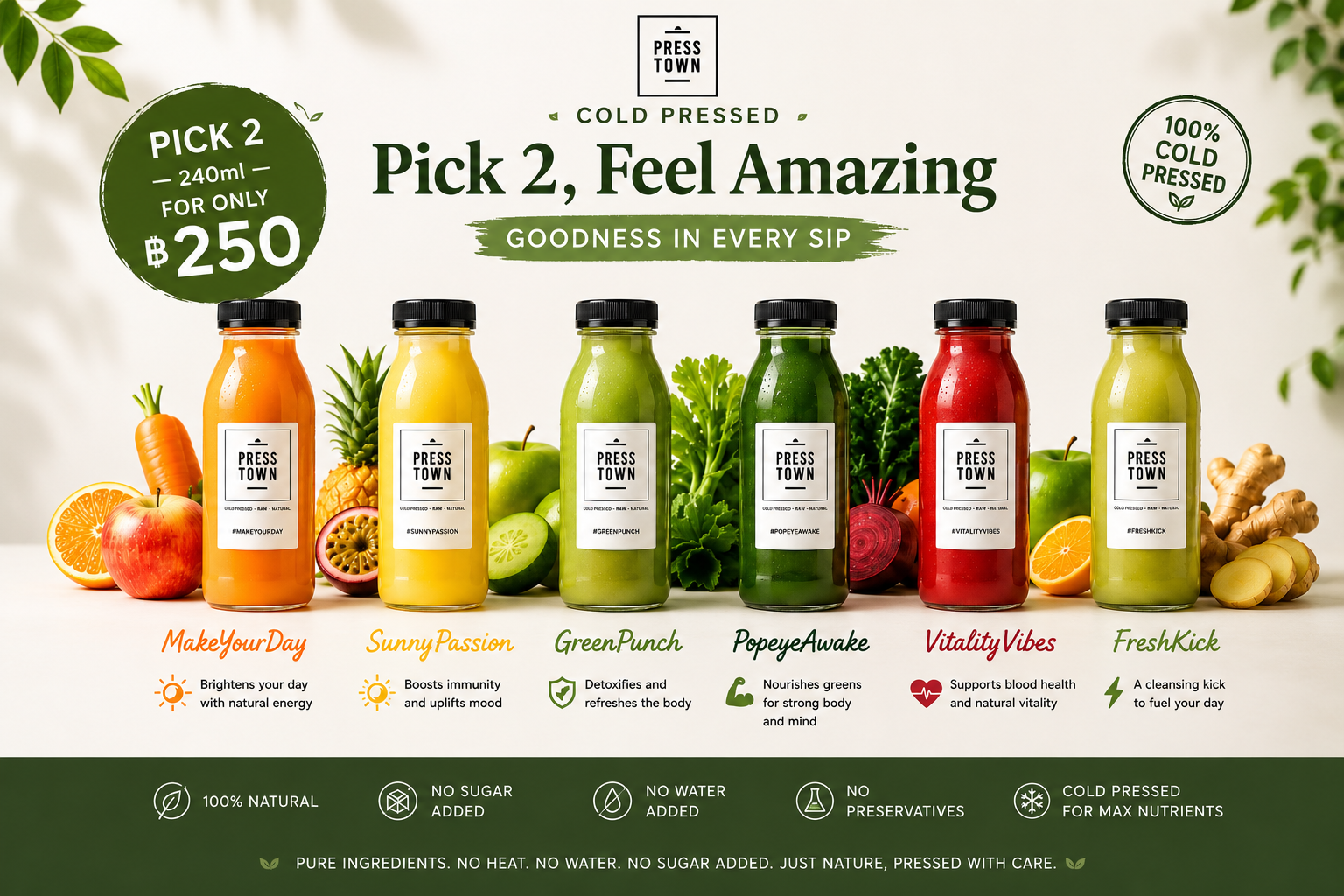 COLD-PRESSED Pick 2 Flavours