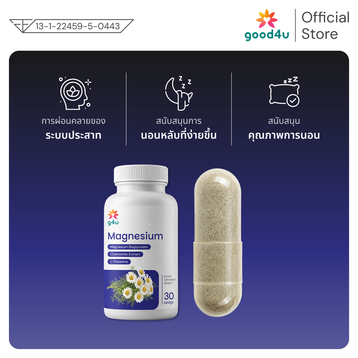 Deep Sleep: g4u Magnesium Botanical (Dietary Supplement Product)